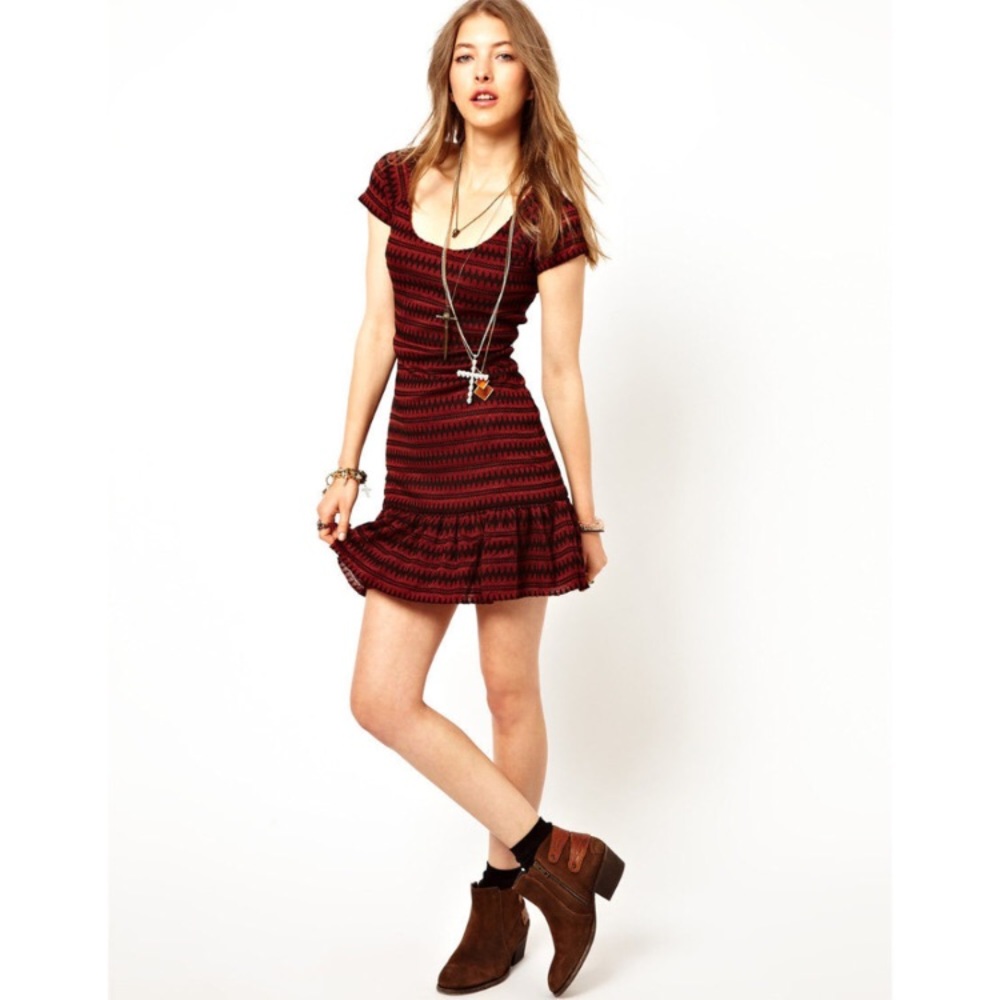 Free People | Cozy Day Knit Mini Dress M